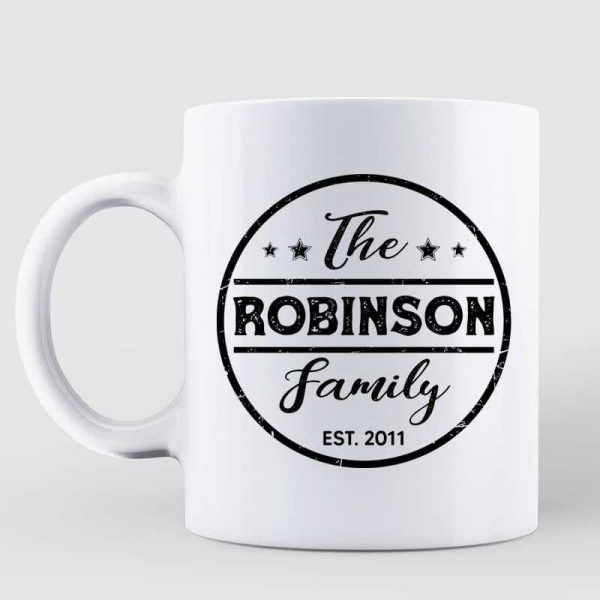 Family Name Personalized Coffee Mug