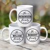 Family Name Personalized Coffee Mug