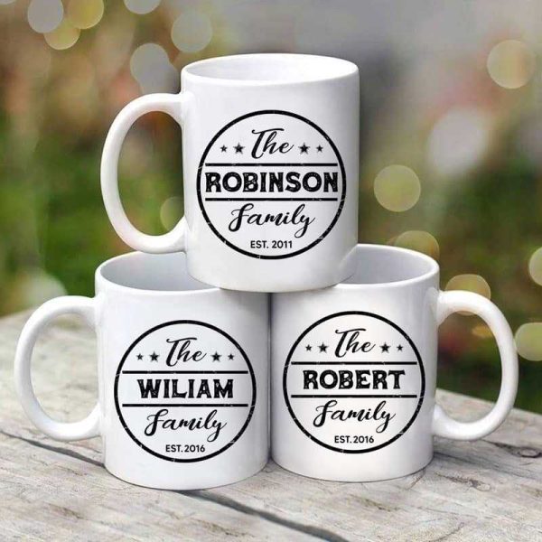 Family Name Personalized Coffee Mug