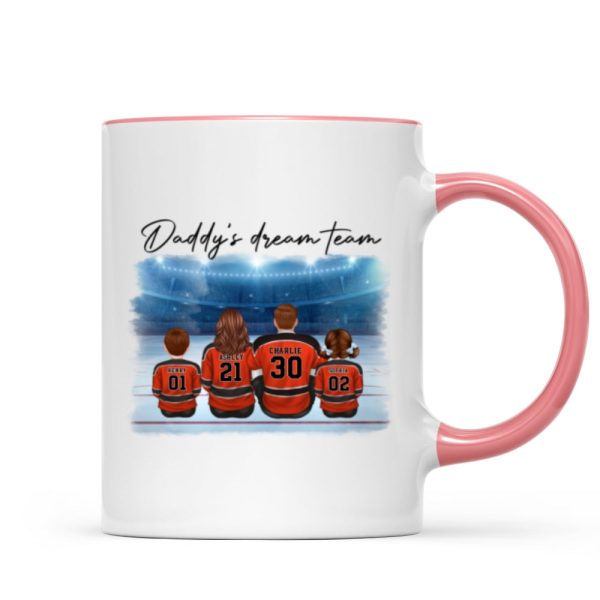 Family Team Sitting Hockey Personalized Mug, Canada Day Gift For Him, Gift For Husband, Gift For Family