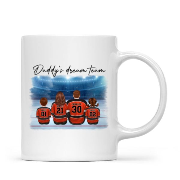 Family Team Sitting Hockey Personalized Mug, Canada Day Gift For Him, Gift For Husband, Gift For Family