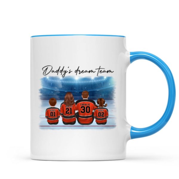 Family Team Sitting Hockey Personalized Mug, Canada Day Gift For Him, Gift For Husband, Gift For Family