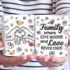 Family Where Life Begins - Family Personalized Custom 3D Inflated Effect Printed Mug - Gift For Family Members