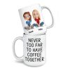 Far Away, But Our Bond Is Here To Stay - Bestie Personalized Custom Mug - Gift For Best Friends, BFF, Sister