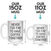 Far Away, But Our Bond Is Here To Stay - Bestie Personalized Custom Mug - Gift For Best Friends, BFF, Sister