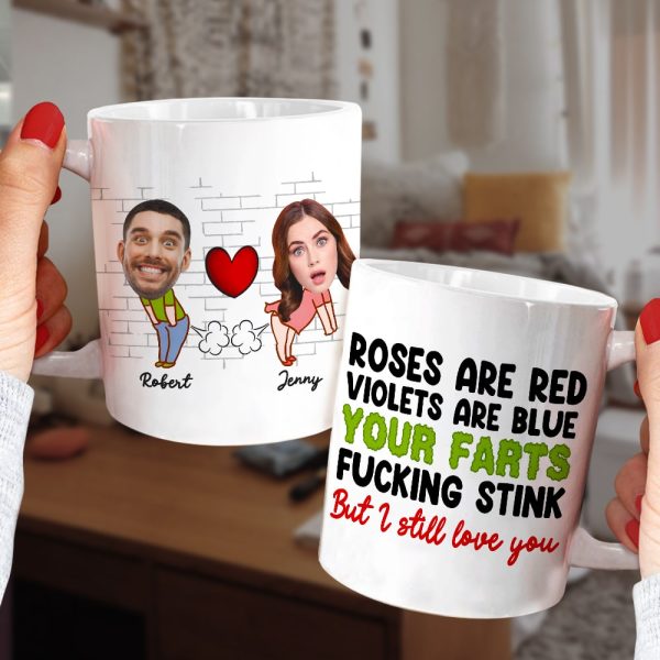 Fart Couple, Personalized Coffee Mug, Valentine Gifts, Gifts For Couples