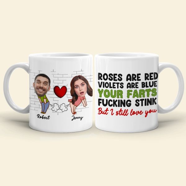Fart Couple, Personalized Coffee Mug, Valentine Gifts, Gifts For Couples
