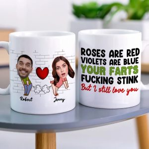 Fart Couple, Personalized Coffee Mug, Valentine Gifts, Gifts For Couples