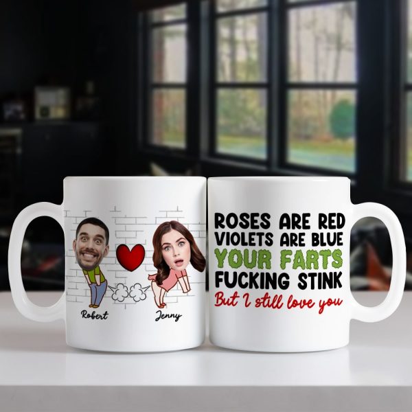 Fart Couple, Personalized Coffee Mug, Valentine Gifts, Gifts For Couples