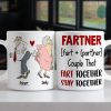 Fart Together Stay Together Personalized Couple Mug, Gift For Funny Couple