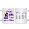 Fashion Girl Limited Edition Birthday Gift Calendar Date Personalized Mug