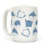 Fat Shark Pattern Coffee Mug