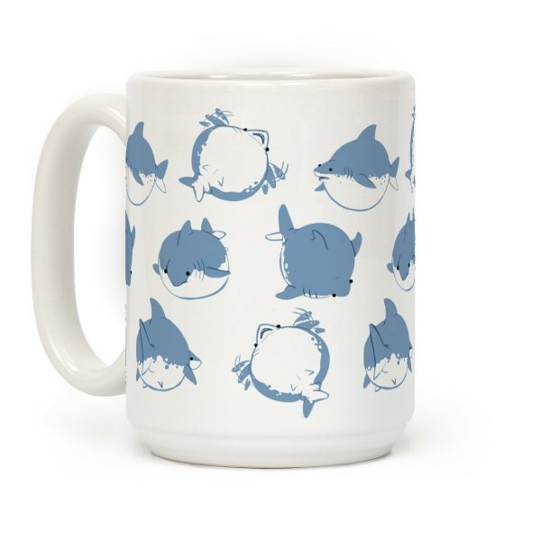 Fat Shark Pattern Coffee Mug