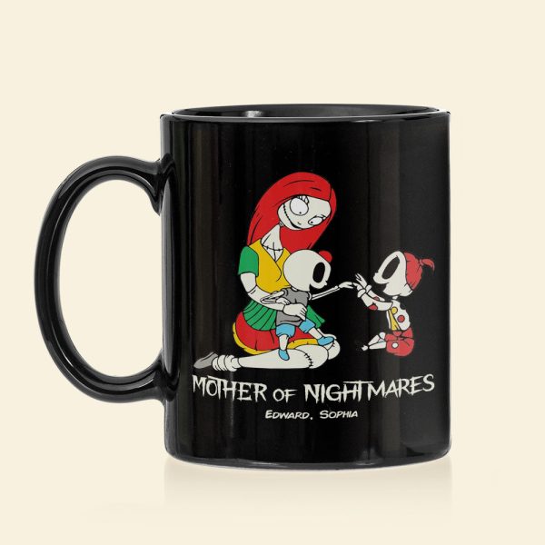 Father And Children 02QHDT230323 Personalized Black Coffee Mug