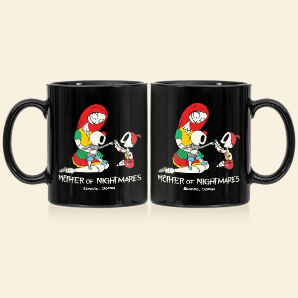 Father And Children 02QHDT230323 Personalized Black Coffee Mug