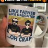 Father And Daughter, The Legend And The Legacy - Personalized Mug