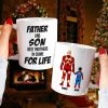 Father And Son Best Partners In Crime For Life Personalized Mug, Gift For Family