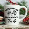 Father And Son Racing Partners For Life Personalized Mug, Gift For Family