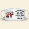 Father And Son Racing Partners For Life Personalized Mug, Gift For Family