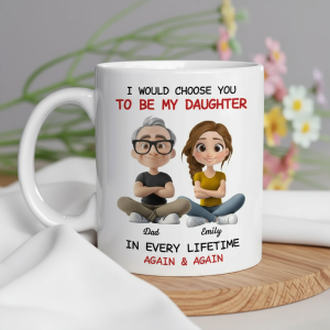 Father-Daughter Personalized Mug - Heartwarming Gift