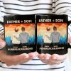 Father & Daughter Son Unbreakable Bond - Personalized Black Mug