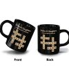 Father & Daughters Sons Forever Linked Together Crossword Puzzle Art Personalized Mug, Heartfelt Father's Day Gift For Dad