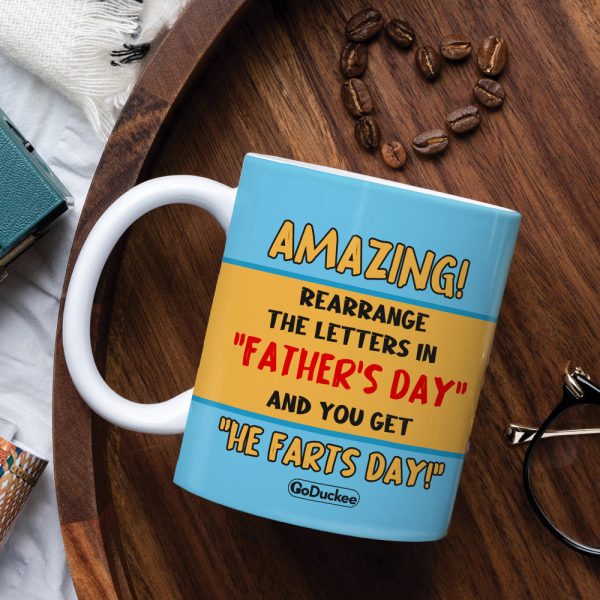 Father Day Amazing! - Personalized White Mug - Gift For Dad - Family Guys