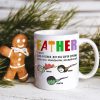 Father Like A Father But Has Super Sperms Personalized Father's White Mug, Gift For Father