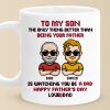Father Son Team Forever - Family Personalized Custom Mug - Father's Day, Gift For Son