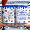 Father, You May Hold Our Hands For A While But Hold Our Hearts Forever, American Flag Balloon, Top Hat - Personalized Custom Coffee Mug - DAD111_MG