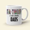 Fathor A God Among Dads Personalized White Mug - Gift For Dad