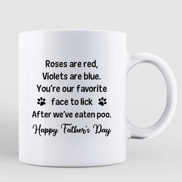 Favorite Face To Lick Gift For Dog Dad Personalized Mug