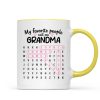 Favorite People Call Me Grandma Word Search Puzzle - Personalized Mug - Mother's Day Gift For Grandma