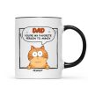 Favorite Person To Annoy Cat Dad Personalized Mug