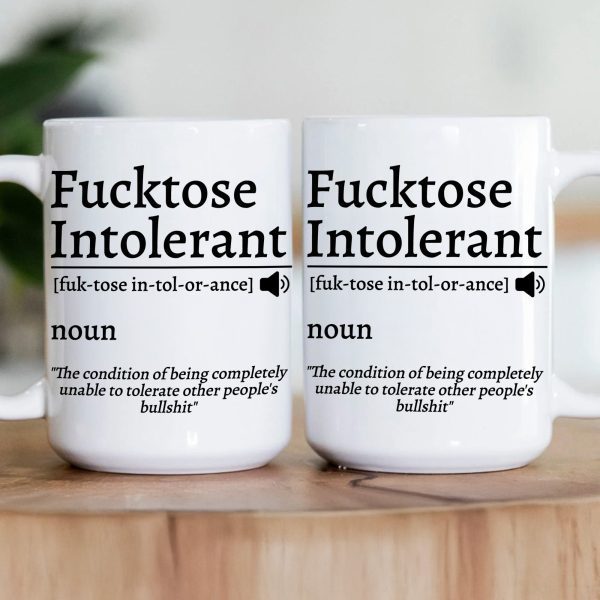 F*cktose Intolerant Funny Mug Fun Gift For Coworkers
