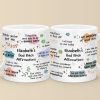 Fearless Self-Love Affirmations - Friend Personalized Custom Mug - Christmas Gift, Birthday Gift For Best Friends, Family Members, Coworkers, Yourself