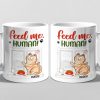 Feed Me Human - Cat Personalized Custom Mug - Gift For Pet Owners, Pet Lovers