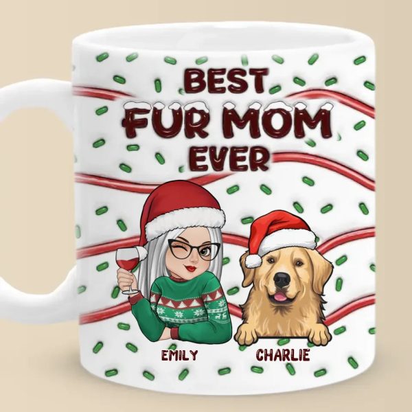Feline Jolly This Christmas - Dog & Cat Personalized Custom 3D Inflated Effect Printed Mug - Christmas Gift For Pet Owners, Pet Lovers