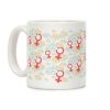 Female Symbol and Lotus Flowers Pattern Coffee Mug