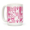 Feminist Fighter Arsenal Pink Coffee Mug