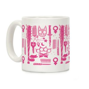 Feminist Fighter Arsenal Pink Coffee Mug