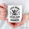 Feral Moms Social Club Personalized Mug , Funny Goose Gift for Mothers with Custom Name
