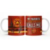 Fire Department 365 Days On Duty Badge and Tools - Personalized Custom Coffee Mug - DAD272_MG