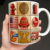 Fire Rescue Courage & Honor Firefighter Essentials - Personalized Custom Coffee Mug - FIF040_MG