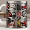 Fire Rescue Themed Personalized Coffee Mug - Personalized Custom Coffee Mug - FIF050_MG