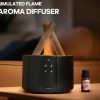 Firecamp Simulated Flame Aroma Diffuser: Ultrasonic Mist & Led Essential Oil Humidifier