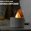 Firecamp Simulated Flame Aroma Diffuser: Ultrasonic Mist & Led Essential Oil Humidifier