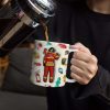 Firefighter 3D Uniform - Gift For Firefighters - 3D Inflated Effect Printed Mug, Personalized White Edge-to-Edge Mug