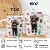 Firefighter 3D Uniform - Gift For Firefighters - 3D Inflated Effect Printed Mug, Personalized White Edge-to-Edge Mug