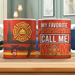Firefighter Mom Coffee Mug - Personalized Gifts For Mom 06OHQN080425